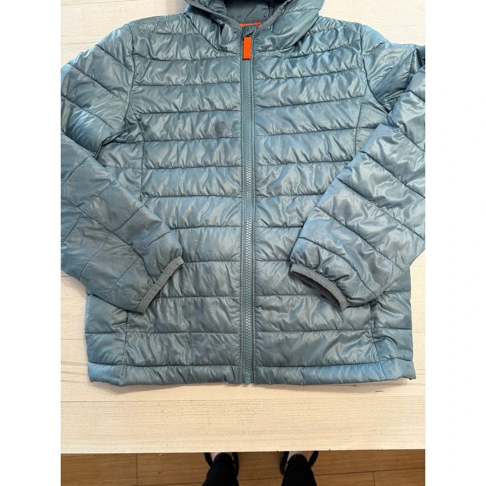 Primary kids lightweight‎ puffer jacket blue dusk size 10